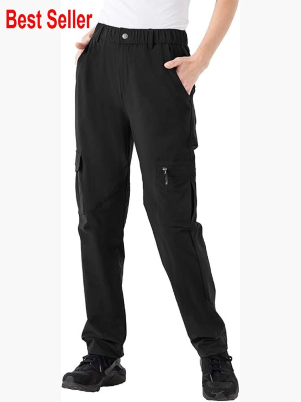 Water-Resistant Hiking Cargo Pants Quick Dry UPF 50+ Travel Work Pants